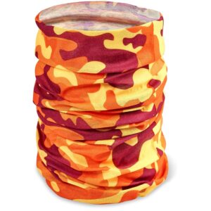 Alternative view of Adults Camo Flexi Tubular Bandana - Orange