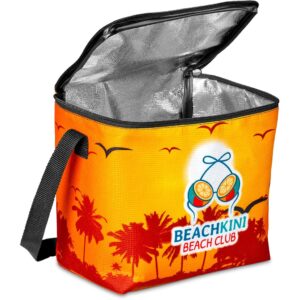 Alternative view of Pre-Production Sample Hoppla Quebec Recycled PET Stitch-Bond 12 Can Cooler