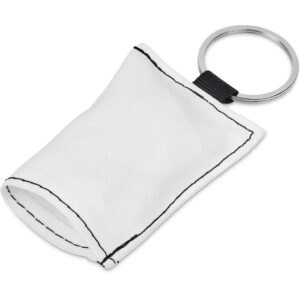 Alternative view of Pre-Production Sample Hoppla Aquila Polyester Keyring Pouch with Cleaning Cloth