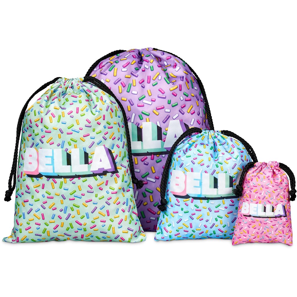 Pre-Production Sample Hoppla Atlantic Mini Polyester Drawstring Pouch - Image 4