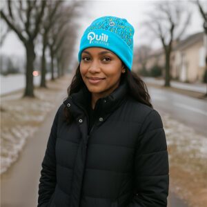 Alternative view of Pre-Production Sample Hoppla Snowflake Polar Fleece Beanie