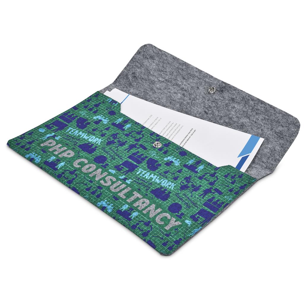 Pre-Production Sample Hoppla Revo RPET Felt Document Holder - Image 12