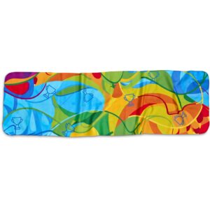 Alternative view of Pre-Production Sample Hoppla Relay Sports Towel - Double-Sided Branding