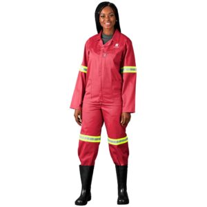 Alternative view of Trade Polycotton Conti Suit - Reflective Arms & Legs - Yellow Tape