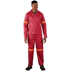 Alternative view of Trade Polycotton Conti - Suit Reflective Arms, Legs & Back - Orange Tape