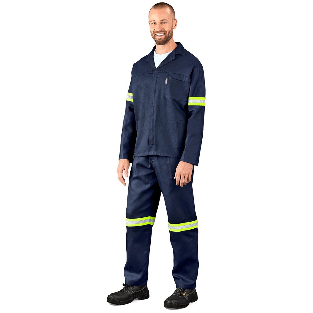 Technician 100% Cotton Conti Suit - Reflective Arms & Legs - Yellow Tape - Image 5