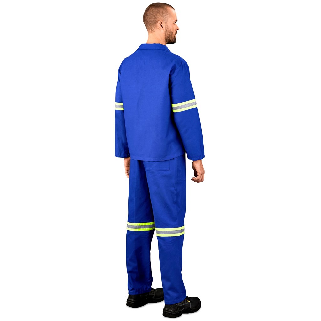 Technician 100% Cotton Conti Suit - Reflective Arms & Legs - Yellow Tape - Image 8