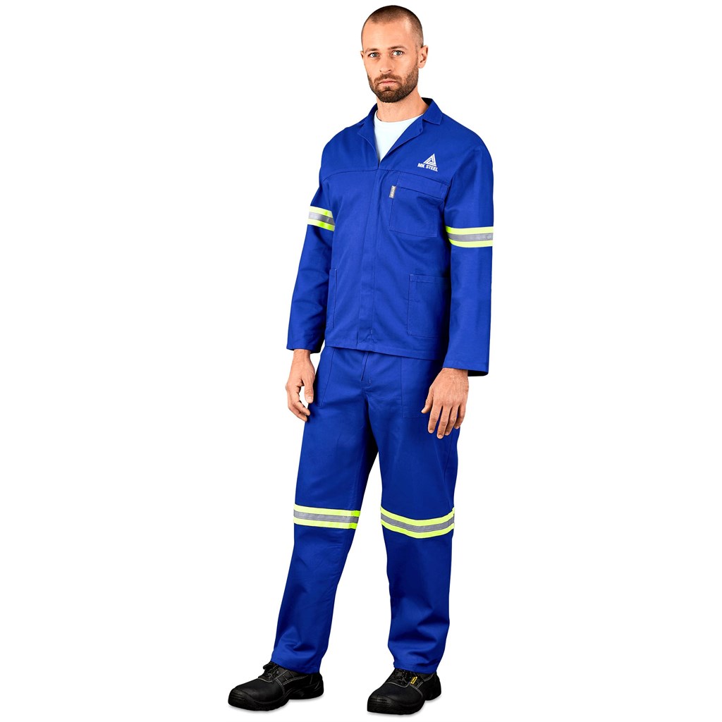 Technician 100% Cotton Conti Suit - Reflective Arms & Legs - Yellow Tape - Image 3
