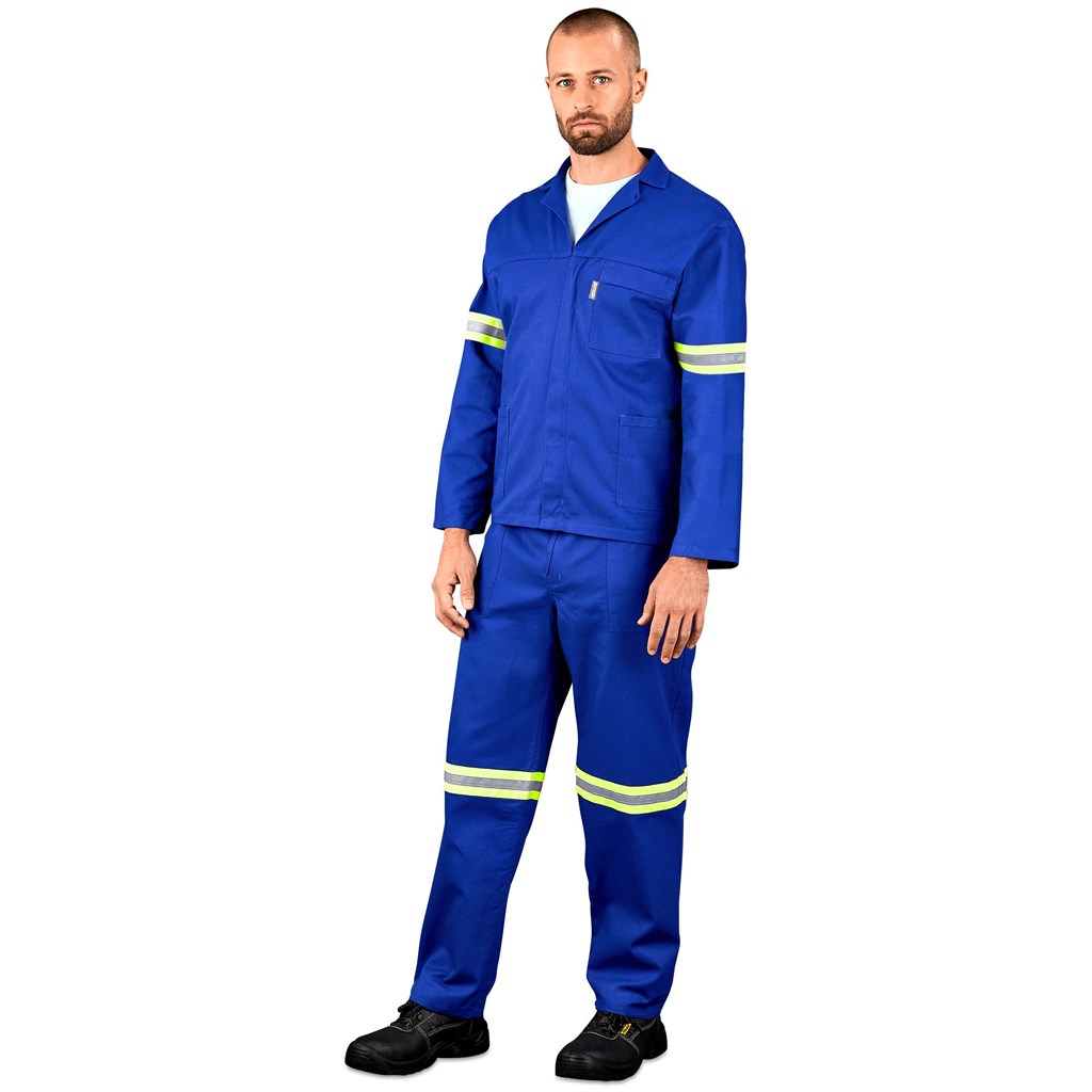 Technician 100% Cotton Conti Suit - Reflective Arms & Legs - Yellow Tape - Image 10