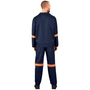 Alternative view of Technician 100% Cotton Conti Suit - Reflective Arms & Legs - Orange Tape