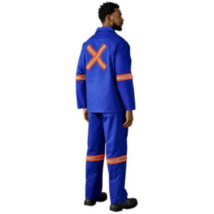 Alternative view of Artisan Premium 100% Cotton Jacket - Reflective Arms & Back - Orange Tape