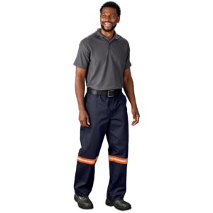 Alternative view of Artisan Premium 100% Cotton Pants - Reflective Legs - Orange Tape
