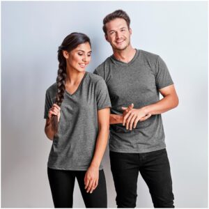 Alternative view of Mens Michigan Melange V-Neck T-Shirt