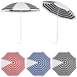 Alternative view of Serendipio Tanereef Stripe Beach Umbrella