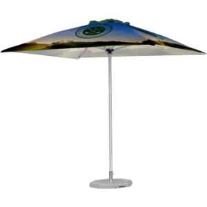 Fade Resistant Parasol Single Hexagonal Pole 3m x 3m