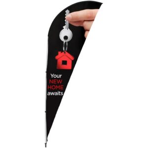 Alternative view of Legend 2m Sharkfin Flying Banner (Set of 2)