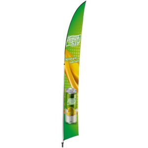 Alternative view of Legend 4m Arcfin Flying Banner (Set of 2)