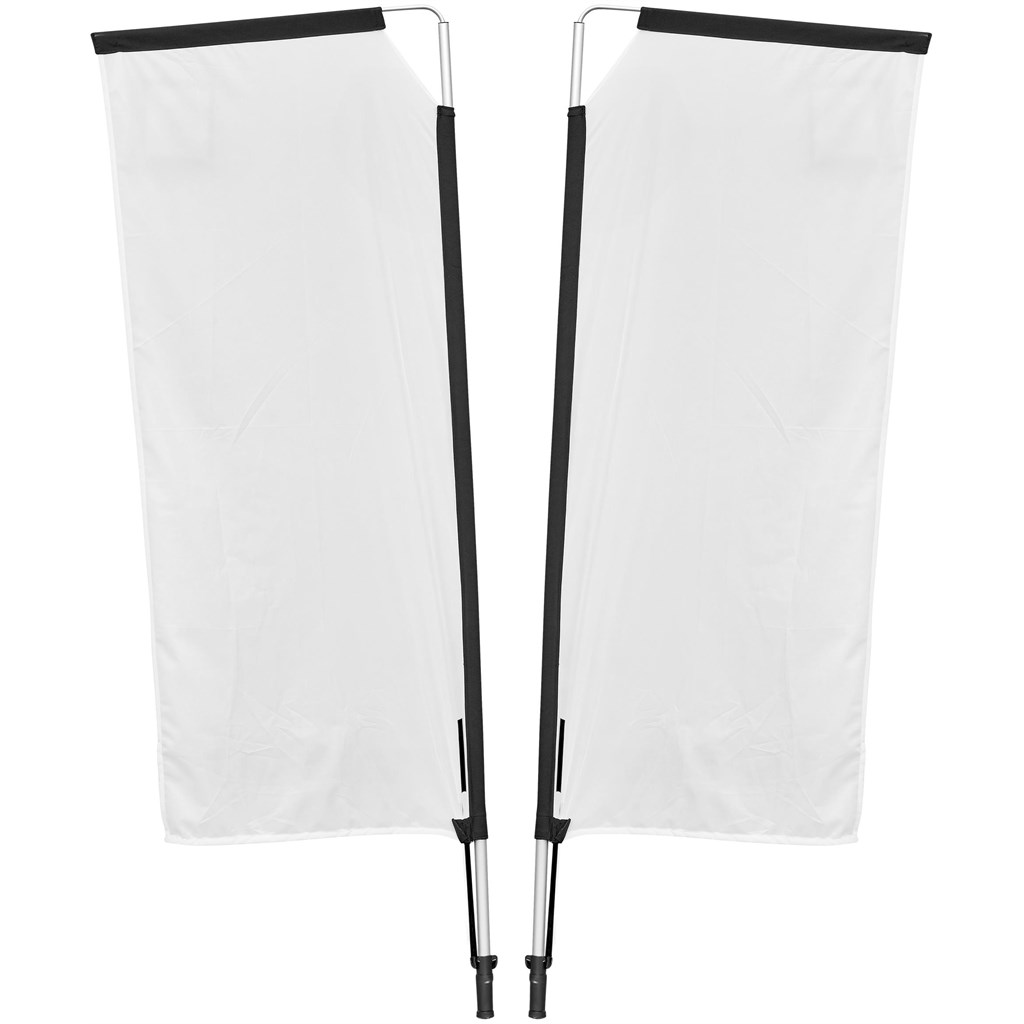 Legend 2M Sublimated Telescopic Double-Sided Flying Banner - 1 complete unit - Image 6
