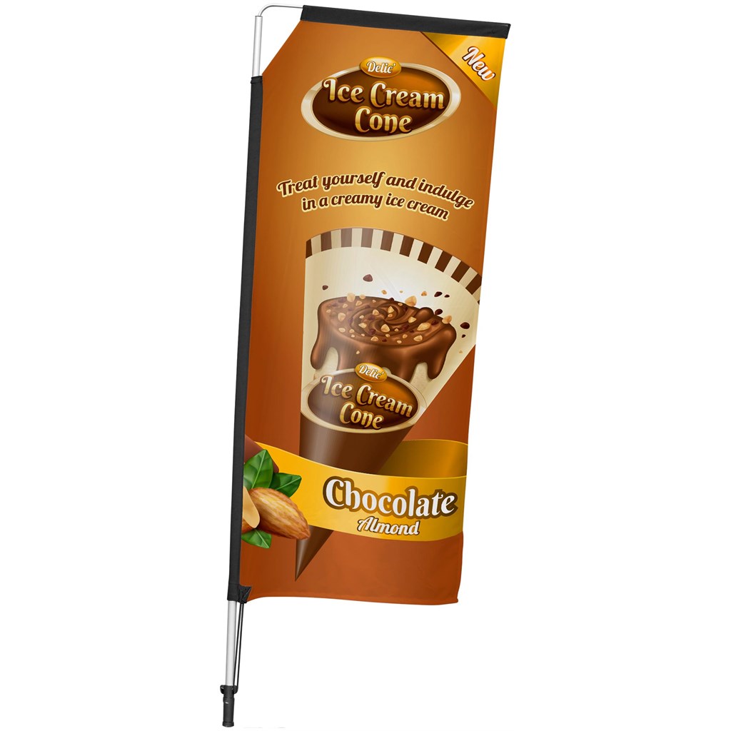 Legend 2M Sublimated Telescopic Double-Sided Flying Banner - 1 complete unit - Image 12