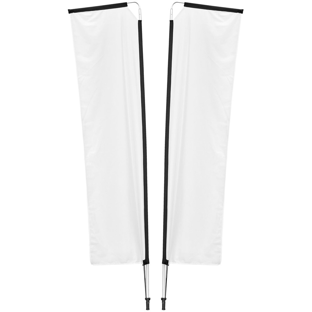 Legend 3M Sublimated Telescopic Double-Sided Flying Banner - 1 complete unit - Image 9