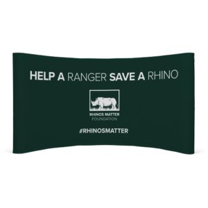 Alternative view of Legend Curved Banner Wall with Wings 4.2m x 2.25m