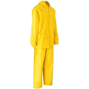 Alternative view of Weather Polyester/PVC Rainsuit - Yellow