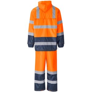 Alternative view of Torrent Two-Tone Hi-Viz Ref Polyester/PVC Rainsuit - Orange
