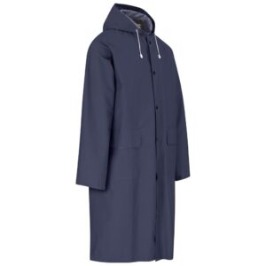 Alternative view of Light Duty Storm Rubberised Polyester/PVC Raincoat - Navy