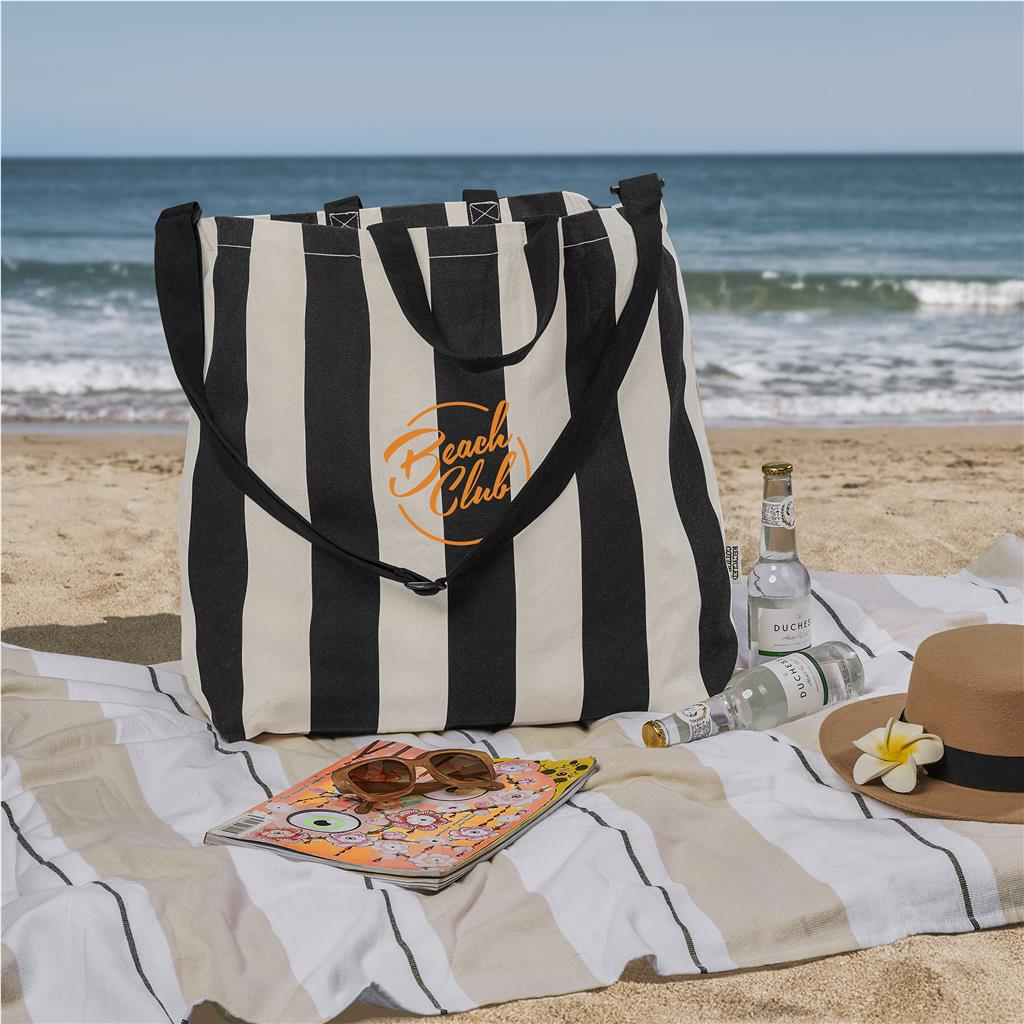 Okiyo Natsuri Recycled Cotton Canvas Large Beach Bag - Image 3