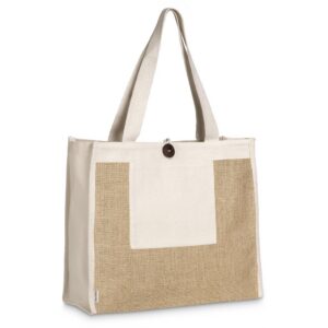 Alternative view of Okiyo Hikari Jute & Cotton Tote