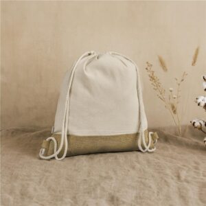 Alternative view of Okiyo Bijin Jute & Cotton Drawstring Bag