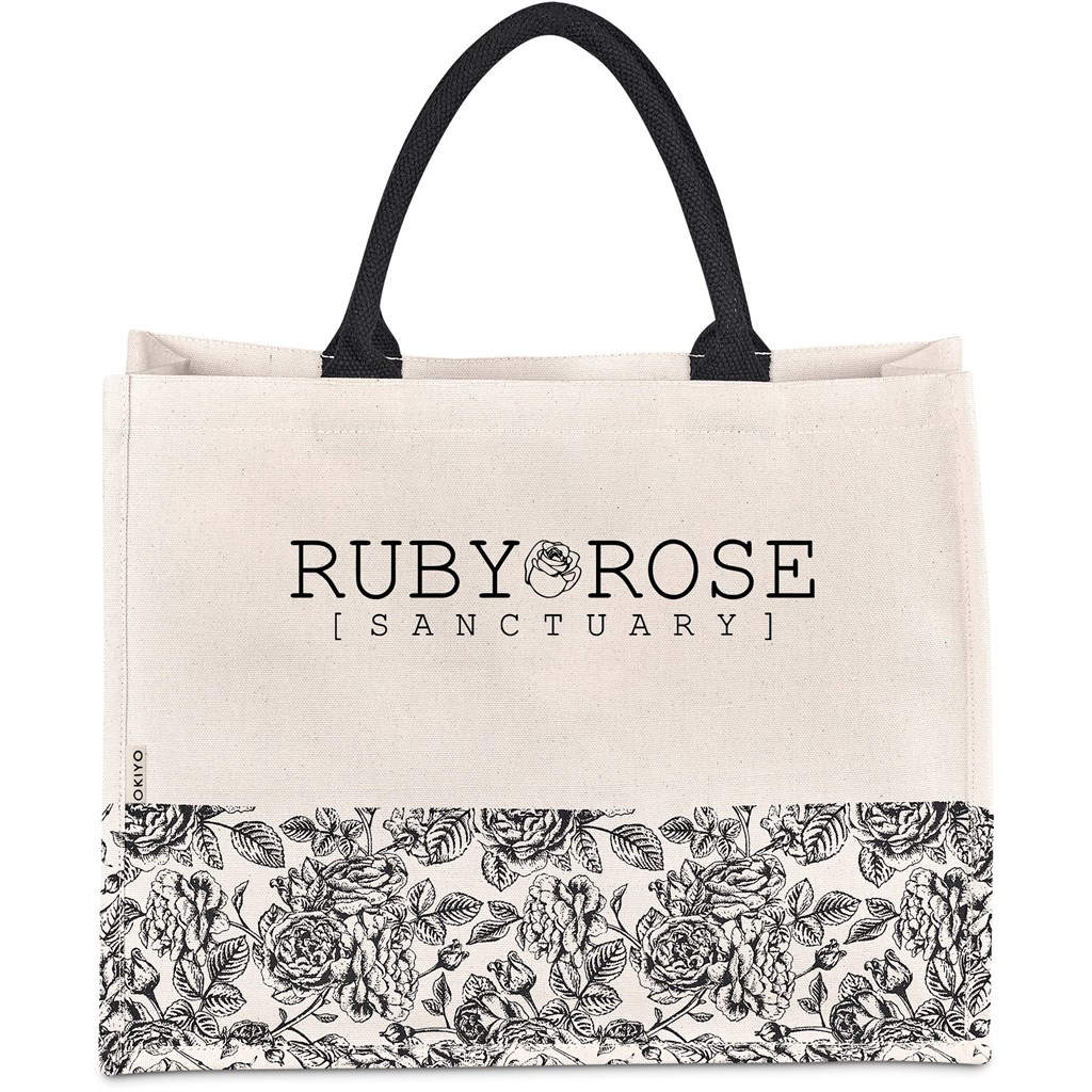 Okiyo Hana Printed Cotton Tote - Image 2