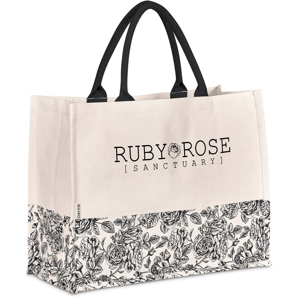 Okiyo Hana Printed Cotton Tote - Image 4