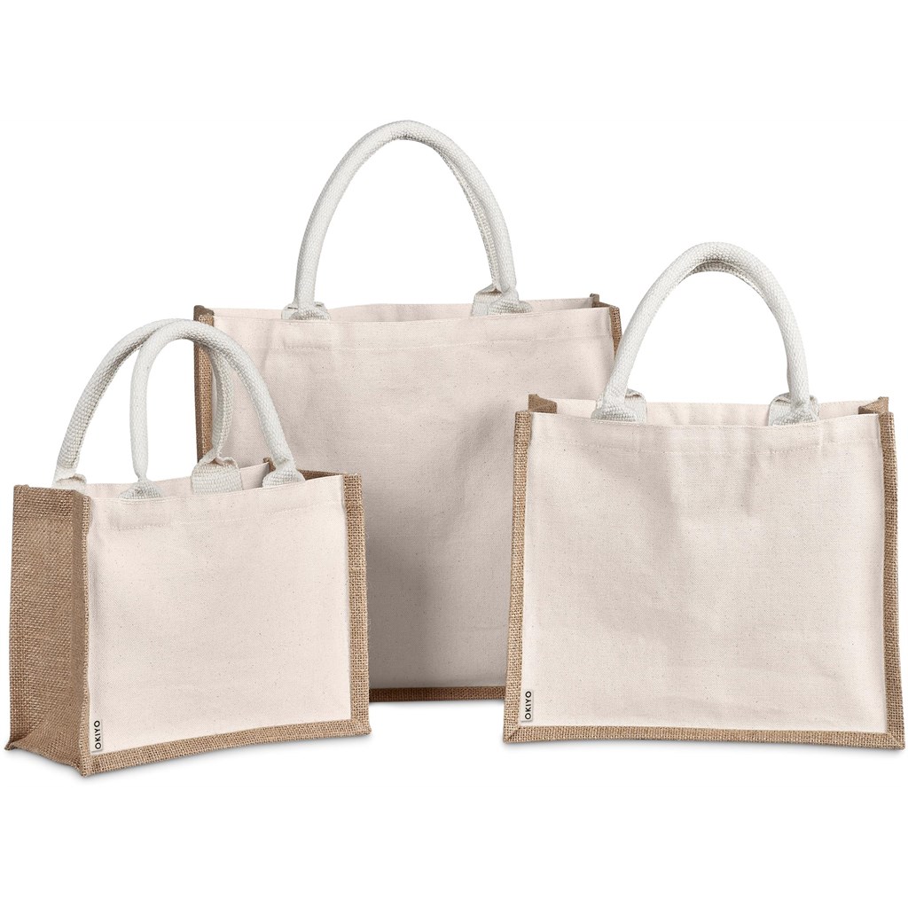 Okiyo Chinsai Mini Jute & Cotton Gift Bag - Image 7