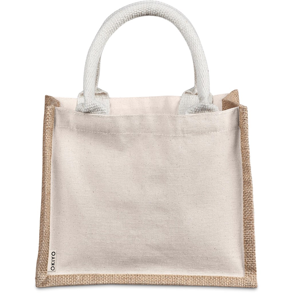 Okiyo Chinsai Mini Jute & Cotton Gift Bag - Image 10
