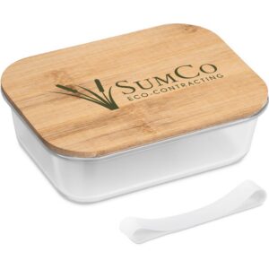 Alternative view of Okiyo Moshi Glass & Bamboo Lunch Box