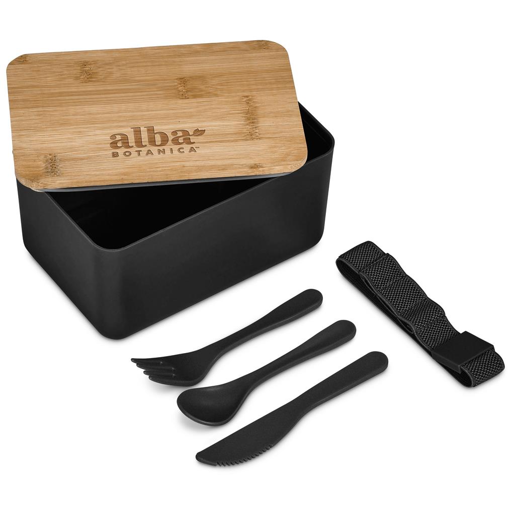 Okiyo Pasuta Recycled Plastic & Bamboo Lunch Box - Image 4
