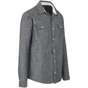 Alternative view of Mens Long Sleeve Windsor Shirt - Grey