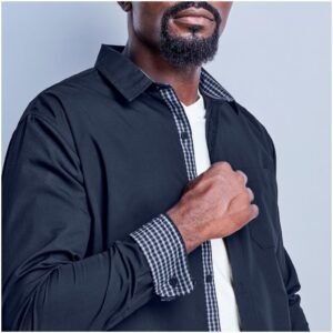 Alternative view of Mens Long Sleeve Warrington Shirt - Navy