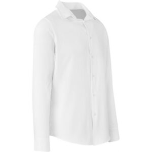 Alternative view of Mens Long Sleeve Wallstreet Shirt - White