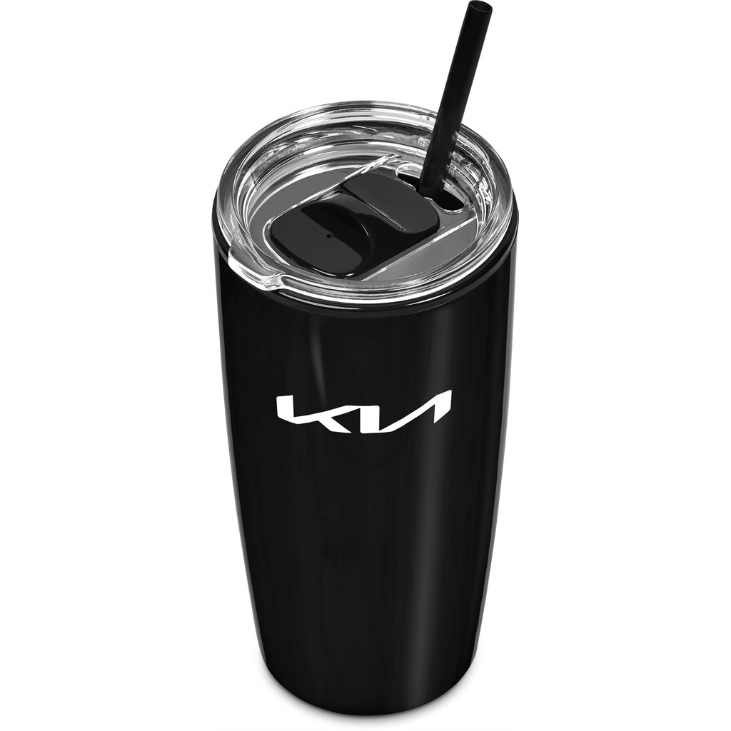 Altitude Daytona Plastic 2-in-1 Double-Wall Tumbler & Straw - 600ml - Image 10