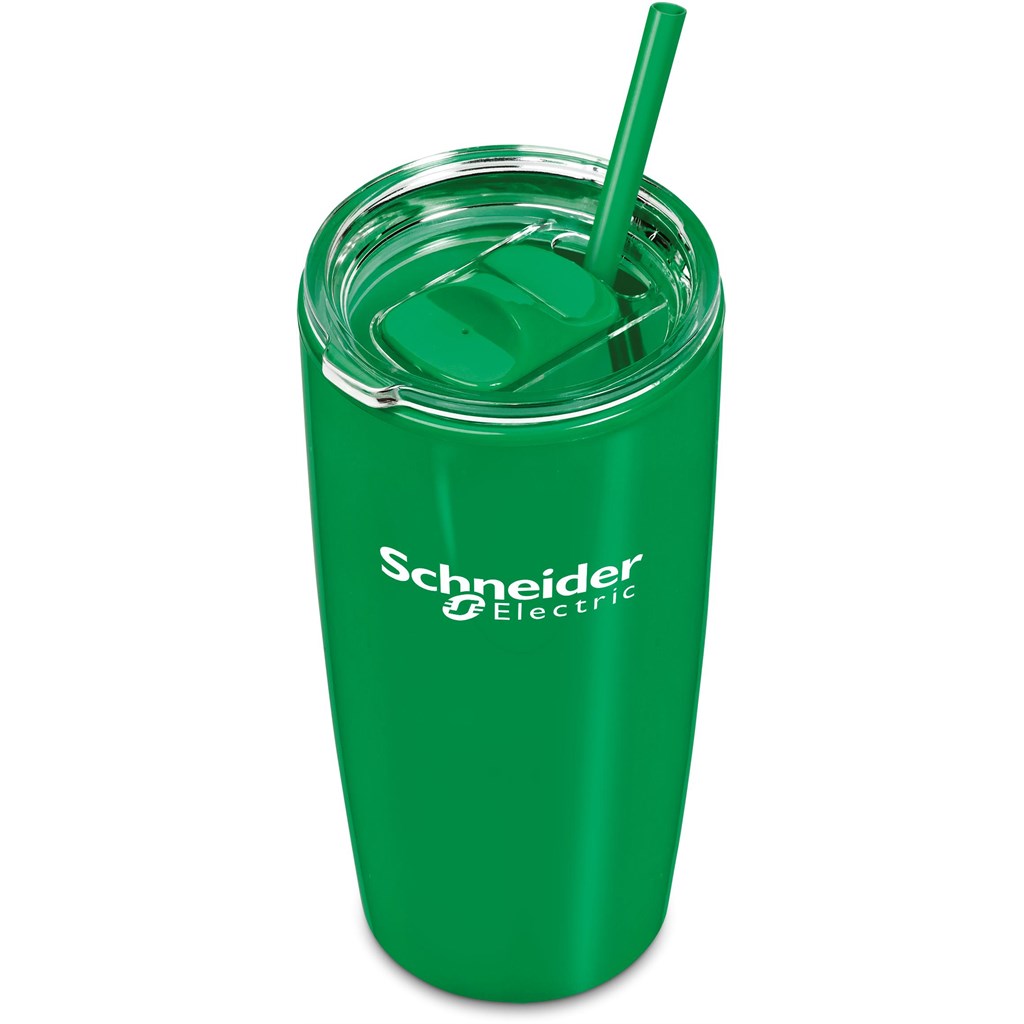 Altitude Daytona Plastic 2-in-1 Double-Wall Tumbler & Straw - 600ml - Image 35