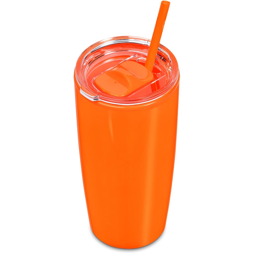 Altitude Daytona Plastic 2-in-1 Double-Wall Tumbler & Straw - 600ml - Image 79