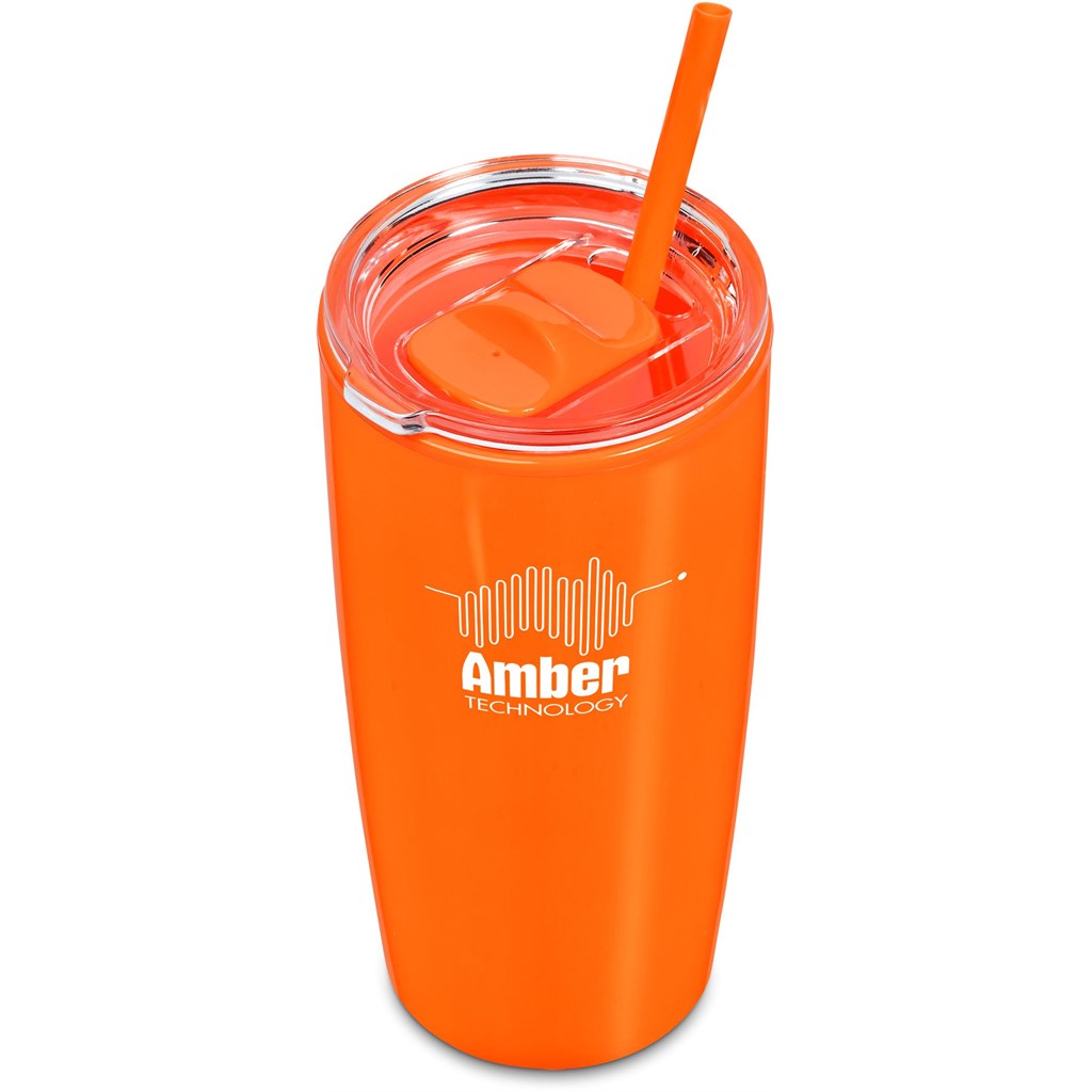 Altitude Daytona Plastic 2-in-1 Double-Wall Tumbler & Straw - 600ml - Image 82