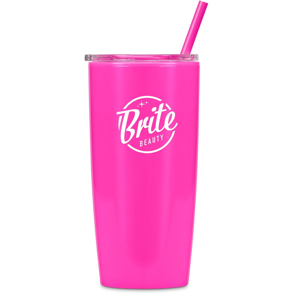 Altitude Daytona Plastic 2-in-1 Double-Wall Tumbler & Straw - 600ml - Image 93