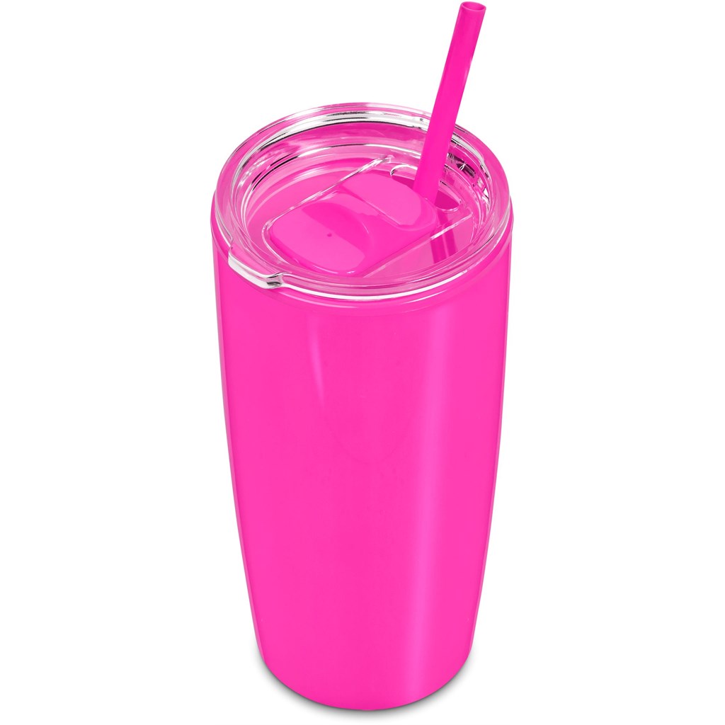 Altitude Daytona Plastic 2-in-1 Double-Wall Tumbler & Straw - 600ml - Image 100