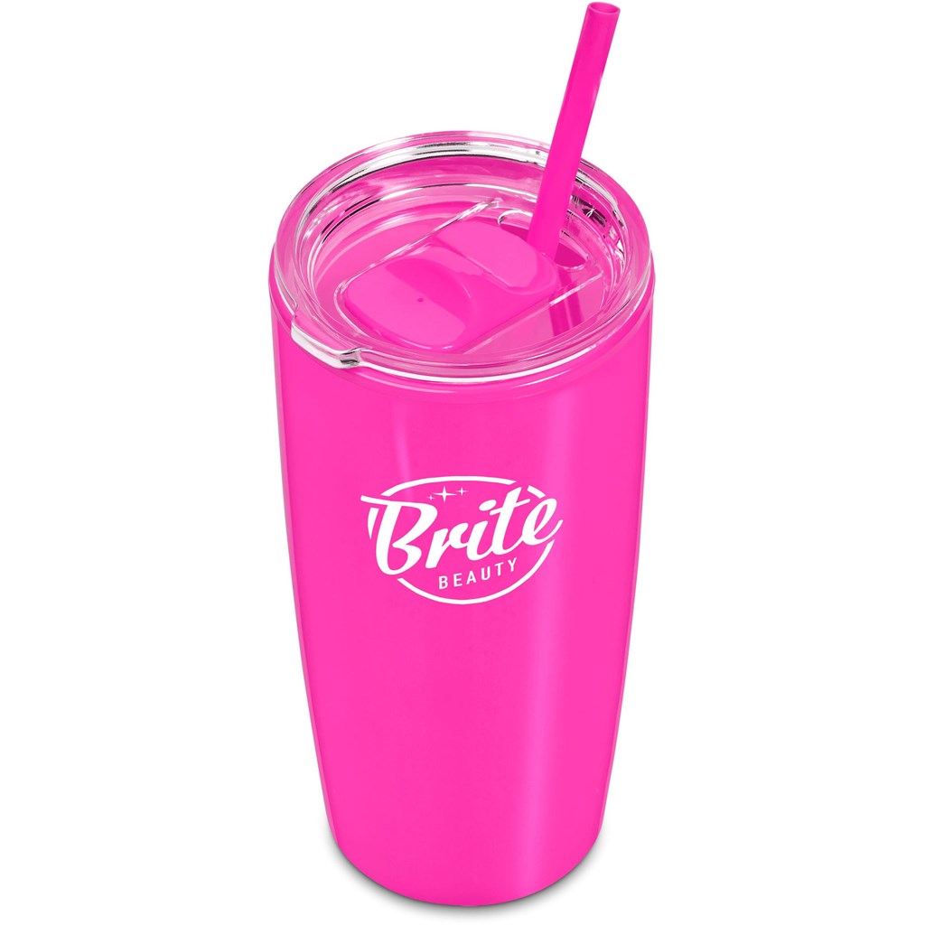 Altitude Daytona Plastic 2-in-1 Double-Wall Tumbler & Straw - 600ml - Image 89