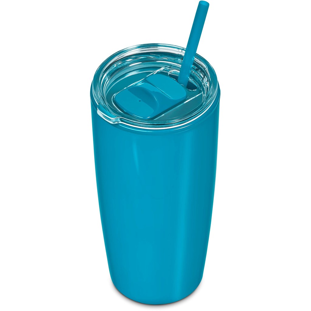 Altitude Daytona Plastic 2-in-1 Double-Wall Tumbler & Straw - 600ml - Image 130
