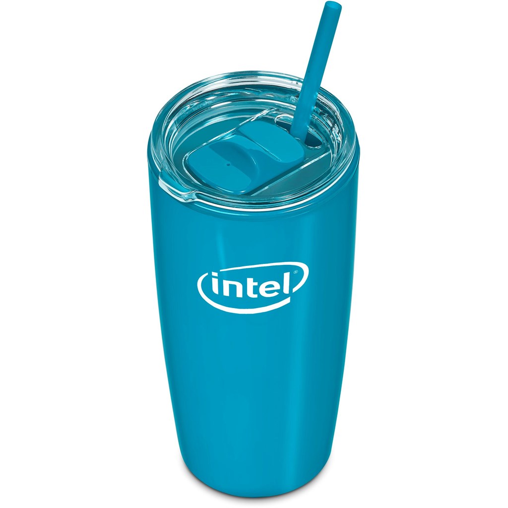 Altitude Daytona Plastic 2-in-1 Double-Wall Tumbler & Straw - 600ml - Image 132