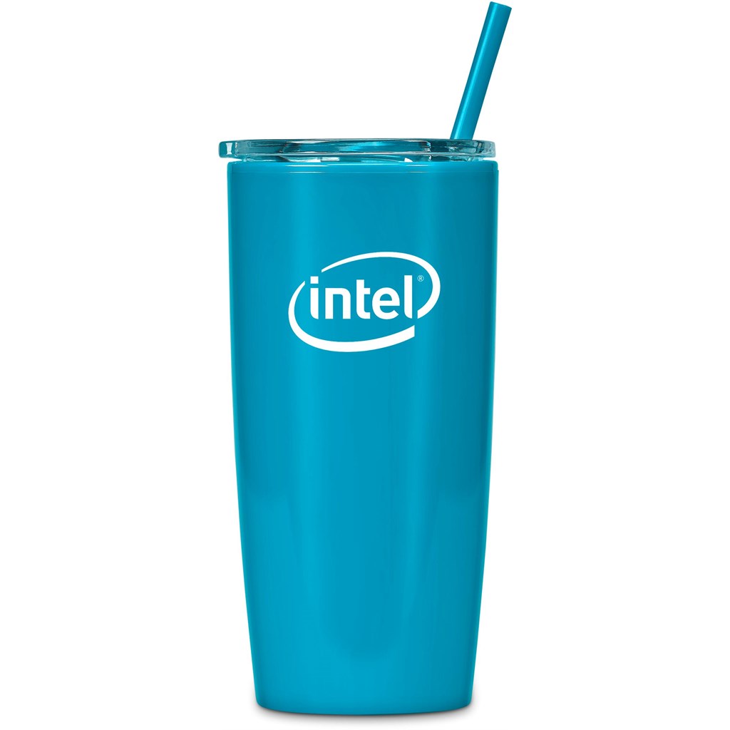 Altitude Daytona Plastic 2-in-1 Double-Wall Tumbler & Straw - 600ml - Image 133